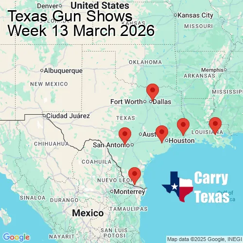 2026 Gun Show Map - week 13