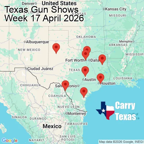 2026 Gun Show Map - week 17