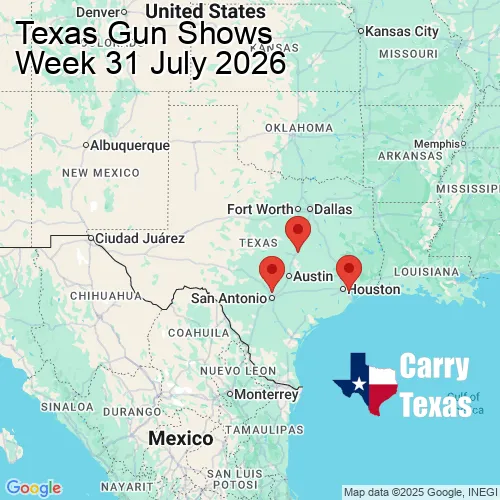 2026 Gun Show Map - week 31