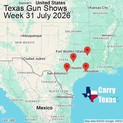 2026 Gun Show Map - week 31