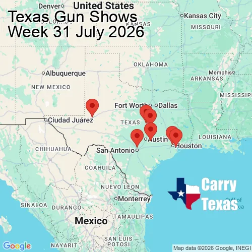 2026 Gun Show Map - week 31