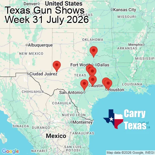 2026 Gun Show Map - week 31