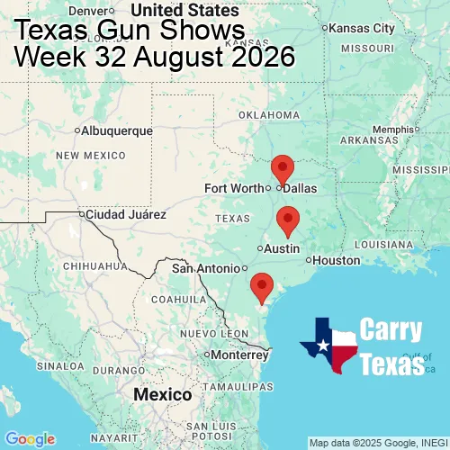 2026 Gun Show Map - week 32