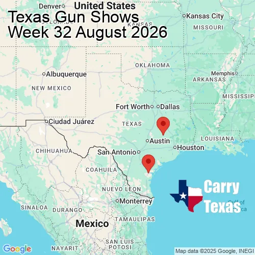 2026 Gun Show Map - week 32