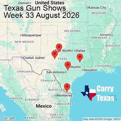 2026 Gun Show Map - week 33