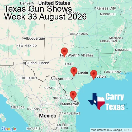 2026 Gun Show Map - week 33