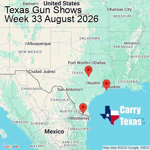 2026 Gun Show Map - week 33