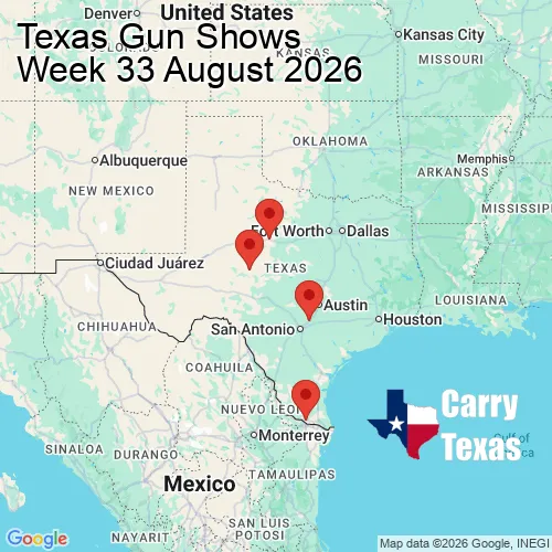 2026 Gun Show Map - week 33