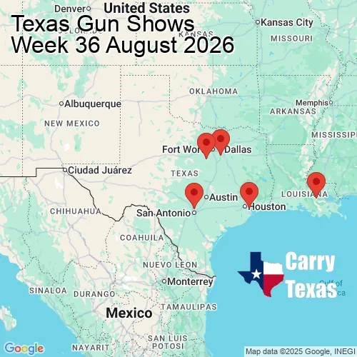 2026 Gun Show Map - week 36