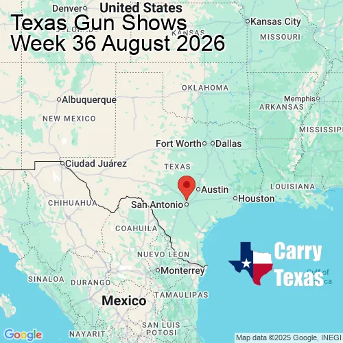 2026 Gun Show Map - week 36