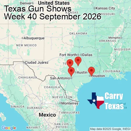 2026 Gun Show Map - week 40