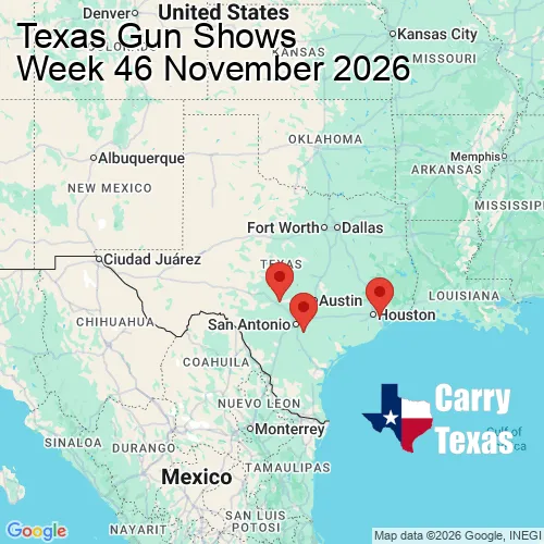 2026 Gun Show Map - week 46