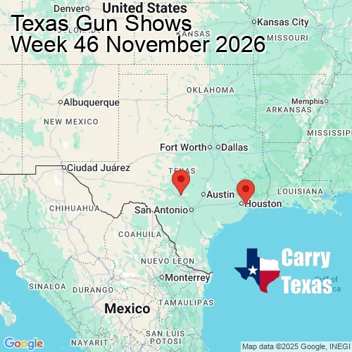 2026 Gun Show Map - week 46